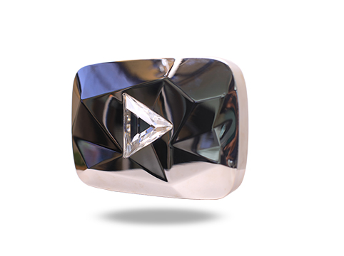 YouTube Diamond Play Button – Les' Copaque Production Sdn Bhd